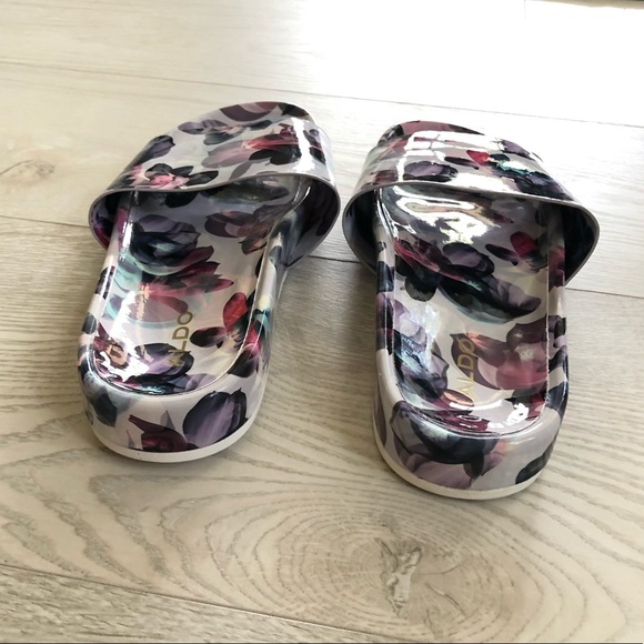 New Aldo Mirelacia Slide Sandals Floral print - Picture 8 of 16